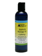 Ayurvedic massage oil calming, .5 oz