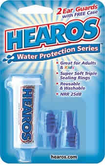 Hearos Water Protection Ear Filters w/ case