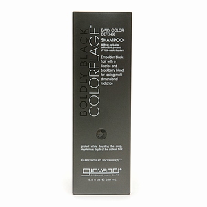 GIOVANNI COSMETICS: COLOR FLAGE SHAMPOO BOLDLY BLACK 8.5OZ