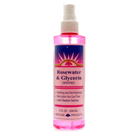 Rosewater and glycerin w atomizer, 8 oz
