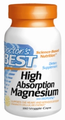High Absorption Magnesium 100mg Elemental 180 Vcaps from Doctors Best