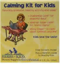 Calming Kit For Kids (  free Stickers and Parent's Guide) 1oz/3 pc from HERBS FOR KIDS
