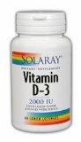 Vitamin D-3 2000IU Lemon 60 Lozenges from Solaray