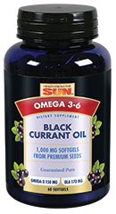 Black currant oil 1000mg, 30 caps