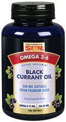 Black currant oil 500mg, 180 caps