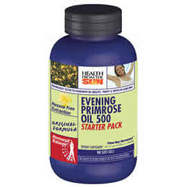 Evening Primrose Oil 500mg Hexane Free - Starter Pack 90 softgels from HEALTH FROM THE SUN