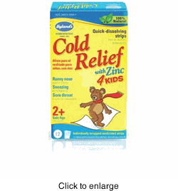 Cold Relief 4 Kids w/Zinc 12 strips from HYLANDS