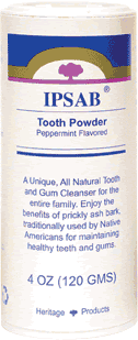 Ipsab Tooth Powder Peppermint 4 oz from HERITAGE PRODUCTS