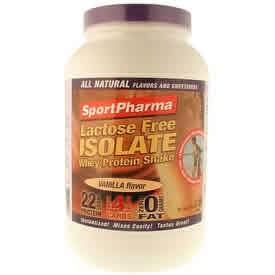 SportPharma Lactose Free Whey Isolate Chocolate 1 lb 15.7 oz from NATURADE
