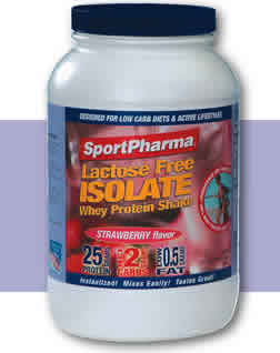 LACTOSE FREE ISOLATE STRAW 2LB 2 LB from SPORTPHARMA USA