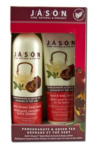 Pomegranate And Green Tea Gift Set 2 pc from JASON NATURAL PRODUCTS