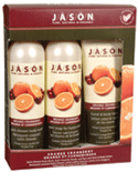 Orange Cranberry Satin Gift Set 3 pc from JASON NATURAL PRODUCTS
