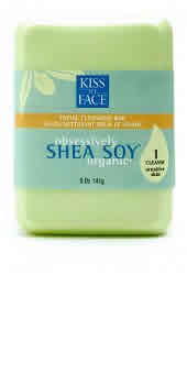 Shea Soy Facial Cleansing Bar with  Soap Dish 5 oz from KISS MY FACE