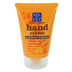 KISS MY FACE: Organic Hand Creme Grapefruit Bergamot 1 oz
