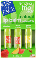 Kiss my face - Tempting trio lip balm version 2 3 pack