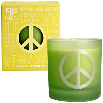 Kiss my face - Lemongrass clary sage peace soy candle 42 hour