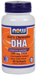 NOW: Kids Chewable DHA 100mg 60 Gels
