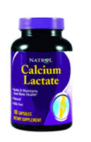 Calcium lactate, 100 CAPS