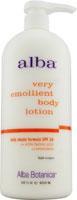Very Emollient Body Lotion Daily Shade Formula SPF16 32 fl oz from ALBA BOTANICA