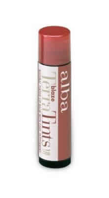 TerraTint Lip Balm SPF18 Blaze .15 oz stick from ALBA BOTANICA