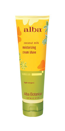 Hawaiian Moisturising Cream Shave Coconut Milk 5 oz from ALBA BOTANICA