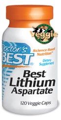 Doctors best - Best lithium aspartate 125mg 120VC