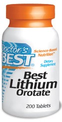 Best lithium orotate 125mg, 200T
