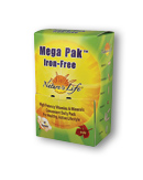 Iron-free mega pak box, 30pk
