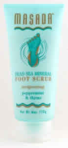 Natural Mineral Foot Scrub 6 oz from MASADA HEALTH AND BEAUTY