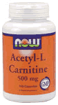 ACETYL L-CARN 500mg 100 CAPS 100 caps from NOW