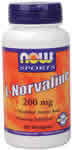 Now - L-norvaline 200 mg 90 Vcaps