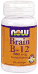 B-12 BRAIN 1000mcg  100 LOZ 100 LOZ from NOW