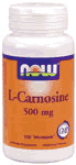 CARNOSINE 500MG   100 VCAPS 100 VCAPS from NOW