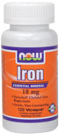 Iron Bisglycinate 18mg 120 Vcaps from NOW