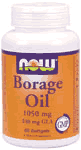 BORAGE OIL 240mg  120 SGELS 120 sg from NOW