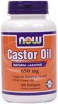 Caster Oil 650mg 120 Softgels from NOW