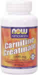 Carnitine Creatinate 1000mg 60 Tabs from NOW