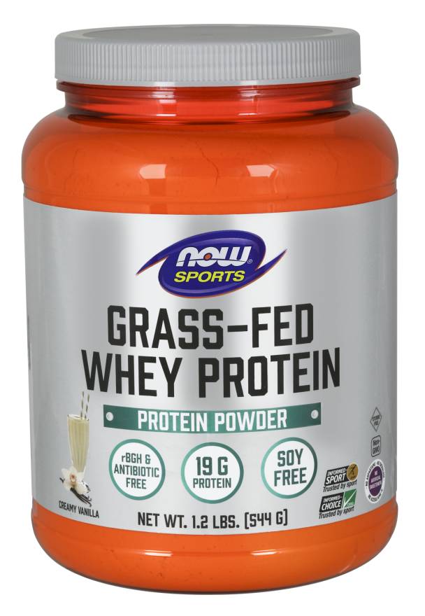 NOW: Grass Fed Whey Protein Concentrate Vanilla 1.2 lb