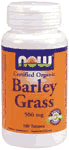 BARLEY GRASS 500mg ORG 100 TABS 100 TABS from NOW