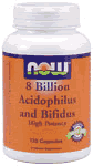 Acidoph  bifidus 8 billion  120 caps, 120 caps