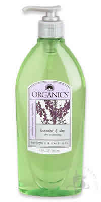 NATURE'S GATE: Organic Shower & Bath Gel Lavender & Aloe 12 oz