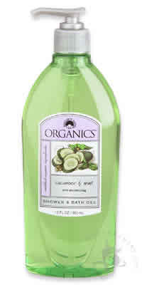 Organic Shower & Bath Gel Cucumber & Mint 12 oz from NATURE'S GATE