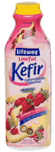 KEFIR LOWFAT BANANA/STRAWBERRY Case of 12 / 32 OZ from Lifeway Kefir