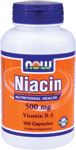 Niacin 500mg, 100 Capsules