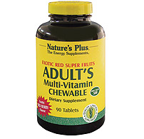 Natures Plus: ADULT'S RED FRUIT CHEWABLE 60 Chewables