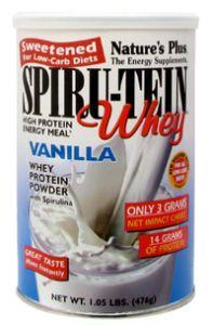 LOW-CARB SPIRU-TEIN WHEY VANILLA 1LB ct from Natures Plus