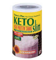 KETOSLIM SHAKE STRAWBERRY  .73 LB. ct from Natures Plus