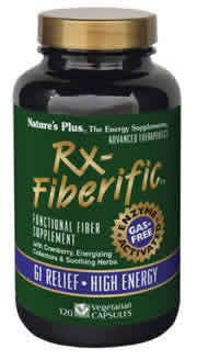 Rx-Fibrific GI Relief High Energy 120 Vcaps from Natures Plus