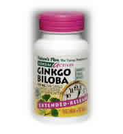 Natures Plus: EXTENDED RELEASE GINKGO BILOBA 120 MG 60 60 ct