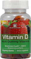 Adult vitamin d gummy vitamins, 150 ct